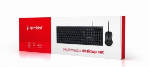 Tastatura Cu Fir Gembird, USB, RU layout, Black