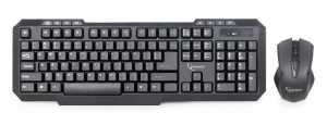 Kit Tastatura + Mouse Wireless Gembird KBS-WM-02 Negru
