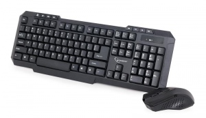 Kit Tastatura + Mouse Wireless Gembird KBS-WM-02 Negru