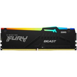 Kingston 8GB 5200MT/s DDR5 CL40 DIMM FURY Beast RGB XMP, EAN: 740617328615