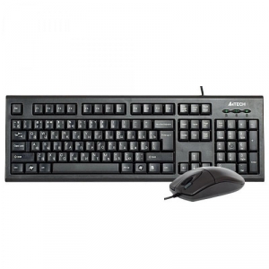 Kit Tastatura + Mouse Cu Fir A4Tech KR-8520D Negru