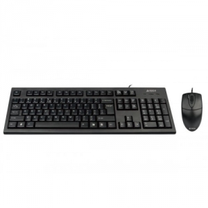 Kit Tastatura + Mouse Cu Fir A4Tech KR-8520D-USB Negru