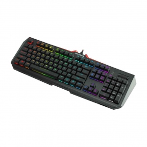 Tastatura gaming mecanica Riotoro Ghostwriter Elite Cherry MX Red neagra iluminare RGB