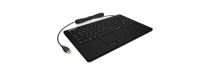 Tastatura Cu Fir IcyBox KeySonic Mini Waterproof, touchpad, USB, industrial IP68, Neagra