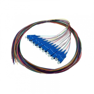 Set 12 buc pigtail FO LC/PC, MM OM3, 50/125, 0,9mm manta  LSZH, 1.5m colorate, 