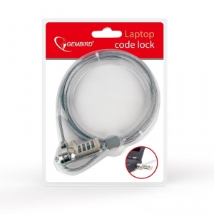 Gembird Cable lock for notebooks (4-digit combination)