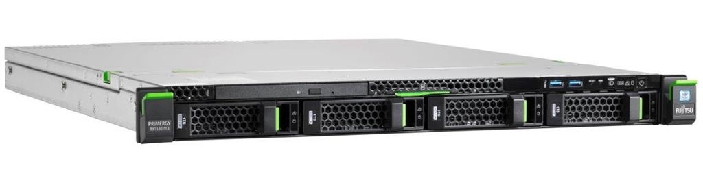 Server Rackmount Fujitsu RX1330 M3 E3-1225v6 8GB 4xLFF SAS RAID 0/1/5/6 1GB DVD-RW 2xRPS + Win 2016 Ess