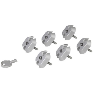 Legrand Set of 6 locking caps for French/German standard outlet + 1 key - for PDU LCS^3