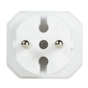 LOGILINK- Socket adapter, 2x Euro, 2300W/250V, white