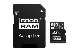 Card De Memorie Goodram 32GB Class 10 + Adaptor Black