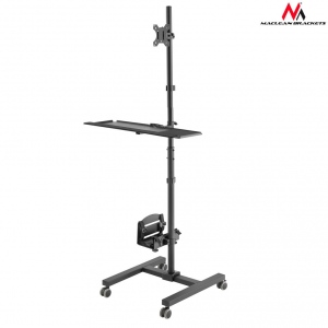 Suport Maclean MC-793 Professional stand mobile trolley CPU on wheels max 20kg 17---32-