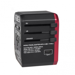 MACLEAN MCE238 Maclean MCE238 Travel adapter USB power adapter 4xUSB 2,4A + USB-C 3A