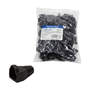 LOGILINK - Strain Relief Hoods for Modular Plugs 100 pcs black