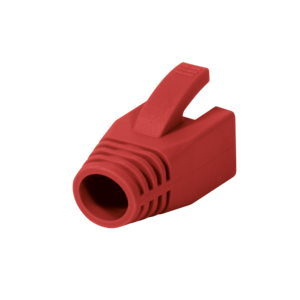 LOGILINK - Strain Relief Boot 8.0 mm for Cat.6 RJ45 plugs, red