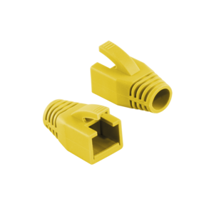 LOGILINK - Strain Relief Boot 8.0 mm for Cat.6 RJ45 plugs, yellow