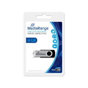 Memorie USB MediaRange 4GB USB 2.0 Argintiu