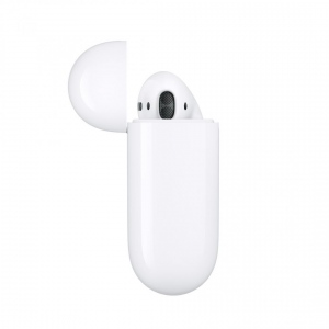 Casti Apple AirPods 2 True Wireless Bluetooth, In-Ear, Microfon, cu incarcare wireless