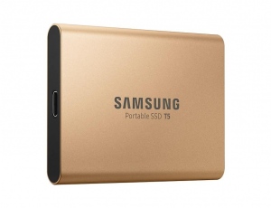 SSD Samsung External T5 Portable, 1 TB, 540/540Mb/s, USB 3.1 Gen.2, GOLD
