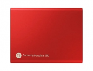 SSD Samsung External T5 Portable, 1 TB, 540/540Mb/s, USB 3.1 Gen.2, RED