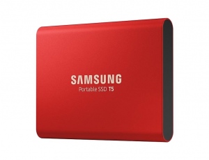 SSD Samsung External T5 Portable, 1 TB, 540/540Mb/s, USB 3.1 Gen.2, RED