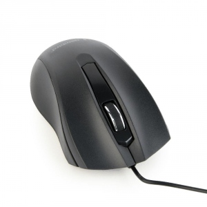 Mouse Cu Fir Gembird MUS-3B-01, 1000 DPI, USB, Black