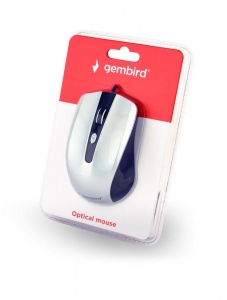 Mouse Cu Fir Gembird Optical 1200 DPI, USB, Black-Silver