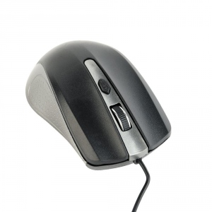 Mouse Cu Fir Gembird Optical, 1200 DPI, USB, Black-Spacegray