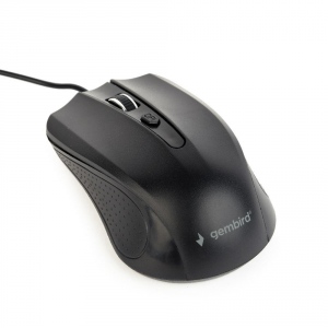 Mouse Cu Fir Gembird Optical, 1200 DPI, USB, Black