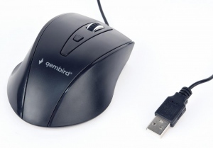 Mouse Wireless Gembird Optical, 1200 DPI, USB, Black