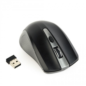 Mouse Wireless Gembird Optical MUSW-4B-04-GB, 1600 DPI, nano USB, Spacegrey-Black