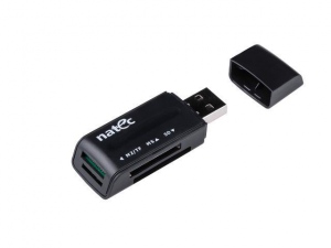 Card Reader Natec MINI ANT 3 SDHC, MMC, M2, Micro SD, USB 2.0 Black