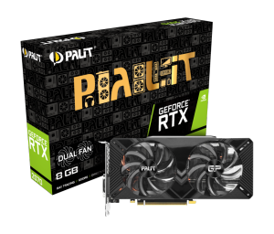 Placa Video PALIT GeForce RTX 2070 DUAL, 8GB GDDR6, HDMI/3xDP/USB-C