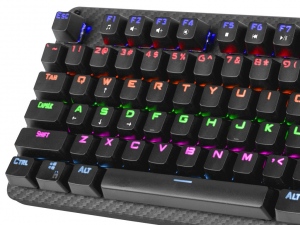 Tastatura Cu Fir Natec Fury Gaming TORNADO Iluminata, Led Multicolor, Neagra