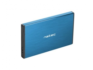 Natec external enclosure RHINO GO for 2,5-- SATA, USB 3.0, Blue
