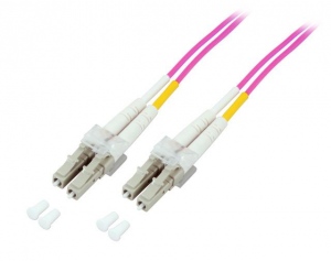 EFB Fiber patch cable LC-LC 50/125 OM4 LSZH Duplex Multimode 1m, 2mm diameter