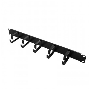 LOGILINK-19   Cable Management Bar 1U with 5 fixed metal brackets