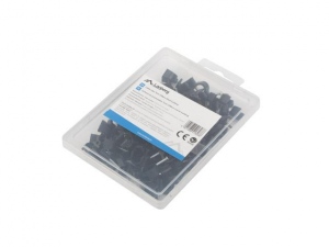 Lanberg Cable Holder 7mm 100 PCS Black