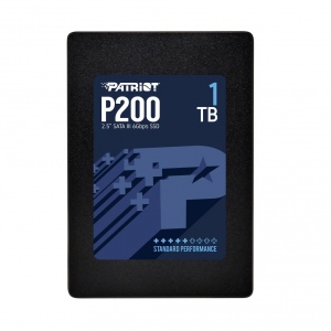 SSD Patriot 1TB P200 2.5-- SATA III 6Gb/s, R/W 530/460 MB/s