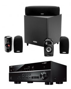 Sistem complet 5.1 boxe Home Cinema 5.1 Polk Audio TL600 si Receiver Yamaha RX-V485
