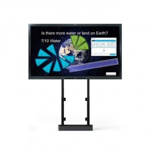 Solutie Classroom Office Smart Technologies cu stand motorizat podea/perete Vogel-s RISE2005 si Display Interactiv 65 inch SMART GX165
