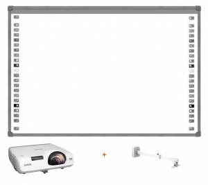 Pachet cu Videoproiector EPSON EB-530 ST + suport proiector CT-PRB-8M + tabla Interactiva IB85