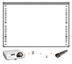 Pachet cu Videoproiector Epson EB-530 ST + suport proiector CT-PRB-8M + tabla Interactiva IB85 + Tavita cadou