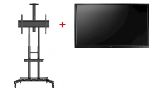 Pachet Interactiv Monitor LED 65 Inch 4K cu touch OPTOMA OP651RK + Stand TV Multibrackets 4627