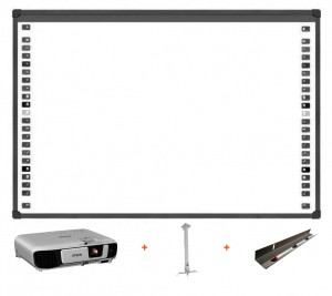 Pachet cu Videoproiector Epson EB-S41 + suport videoproiector EATV2 + tabla IB85 + Tavita cadou