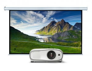 Pachet cu Videoproiector Home Cinema EPSON EH-TW6800 si Ecran proiectie electric 16/9  300cm x 169cm
