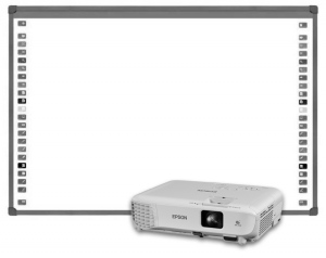 Pachet Educational cu Video Proiector Epson X05 si Tabla Interactiva Evoboard IB85
