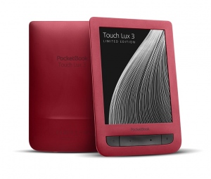 E-Book MultiReader PocketBook Touch Lux 3 6.0 inch 4GB + microSD Rosu