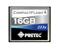 Card De Memorie Pretec Cheetah II CompactFlash 16GB 233x (transfer de pana la 35 MB/s)