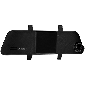 Prestigio RoadRunner 435DL, 6.86-- (1280x480) touch display, Dual camera: front - FHD 1920x1080@30fps, HD 1280x720@30fps, rear - VGA 640x480@30fps, SSC8336, 2 MP CMOS GC2063 image sensor, 12 MP camera, 125Â° Viewing Angle (front camera), Mini USB, Motion Detection, G-sensor, Cyclic Recording, color/black, Plastic case