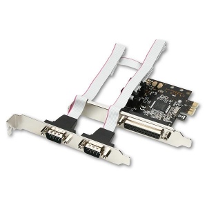PCI-Express Adapter 1x Parallel + 2x Serial + LP